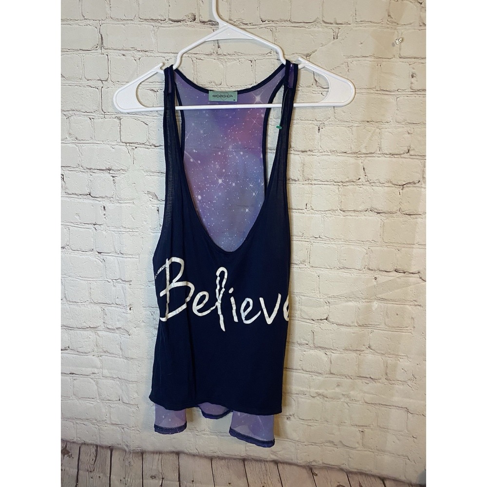 Women's Medium‎ Believe Tank By Workshop